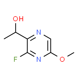ChemSpider 2D Image | 1-(3-Fluoro-5-methoxy-2-pyrazinyl)ethanol | C7H9FN2O2