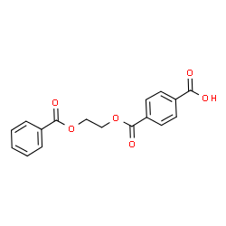 ChemSpider 2D Image | 4-{[2-(Benzoyloxy)ethoxy]carbonyl}benzoic acid | C17H14O6