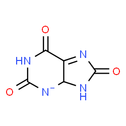 ChemSpider 2D Image | 2,6,8-Trioxo-1,2,4,6,8,9-hexahydropurin-3-ide | C5H3N4O3
