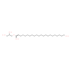 ChemSpider 2D Image | (1E)-1-(2,3-Dihydroxypropoxy)-1-docosene-1,22-diol | C25H50O5