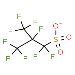 ChemSpider 2D Image | 1,1,2,3,3,3-Hexafluoro-2-(trifluoromethyl)-1-propanesulfonate | C4F9O3S