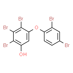 ChemSpider 2D Image | 2,3,4-Tribromo-5-(2,4-dibromophenoxy)phenol | C12H5Br5O2
