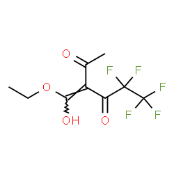 ChemSpider 2D Image | (3E)-3-[Ethoxy(hydroxy)methylene]-5,5,6,6,6-pentafluoro-2,4-hexanedione | C9H9F5O4