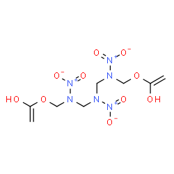 ChemSpider 2D Image | 5,7,9-Trinitro-3,11-dioxa-5,7,9-triazatrideca-1,12-diene-2,12-diol | C8H14N6O10