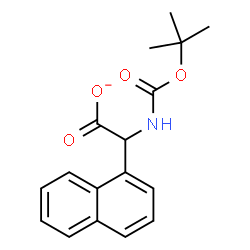 ChemSpider 2D Image | ({[(2-Methyl-2-propanyl)oxy]carbonyl}amino)(1-naphthyl)acetate | C17H18NO4