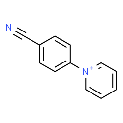 ChemSpider 2D Image | 1-(4-Cyanophenyl)pyridinium | C12H9N2