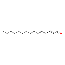 ChemSpider 2D Image | (2E,4E)-2,4-Pentadecadienal | C15H26O