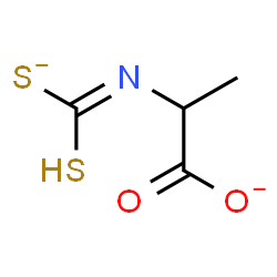 ChemSpider 2D Image | 2-{(Z)-[Sulfanyl(sulfido)methylene]amino}propanoate | C4H5NO2S2