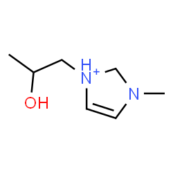 ChemSpider 2D Image | 1-(2-Hydroxypropyl)-3-methyl-2,3-dihydro-1H-imidazol-1-ium | C7H15N2O