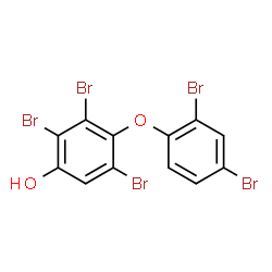 ChemSpider 2D Image | 2,3,5-Tribromo-4-(2,4-dibromophenoxy)phenol | C12H5Br5O2