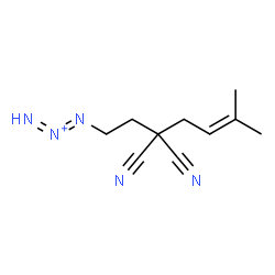 ChemSpider 2D Image | 1-(3,3-Dicyano-6-methyl-5-hepten-1-yl)-1,2-triazadien-2-ium | C10H14N5