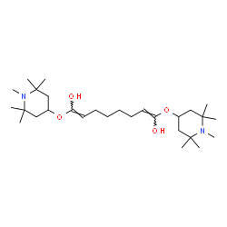 ChemSpider 2D Image | (1E,7E)-1,8-Bis[(1,2,2,6,6-pentamethyl-4-piperidinyl)oxy]-1,7-octadiene-1,8-diol | C28H52N2O4