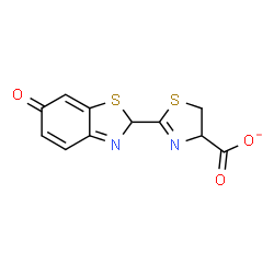 ChemSpider 2D Image | 2-(6-Oxo-2,6-dihydro-1,3-benzothiazol-2-yl)-4,5-dihydro-1,3-thiazole-4-carboxylate | C11H7N2O3S2