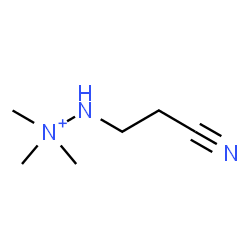 ChemSpider 2D Image | 2-(2-Cyanoethyl)-1,1,1-trimethylhydrazinium | C6H14N3