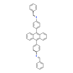 ChemSpider 2D Image | (E,E)-N,N'-(9,10-Anthracenediyldi-4,1-phenylene)bis(1-phenylmethanimine) | C40H28N2
