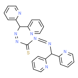ChemSpider 2D Image | Bis[(Z)-(di-2-pyridinylmethyl)diazenyl]methanethione | C23H18N8S