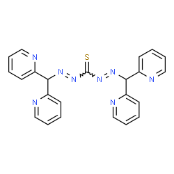 ChemSpider 2D Image | Bis[(E)-(di-2-pyridinylmethyl)diazenyl]methanethione | C23H18N8S