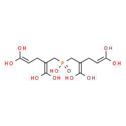 ChemSpider 2D Image | Bis[2-(dihydroxymethylene)-5,5-dihydroxy-4-penten-1-yl]phosphinic acid | C12H19O10P