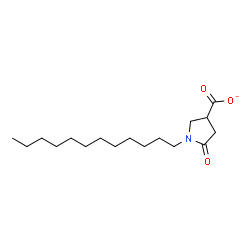 ChemSpider 2D Image | 1-Dodecyl-5-oxo-3-pyrrolidinecarboxylate | C17H30NO3