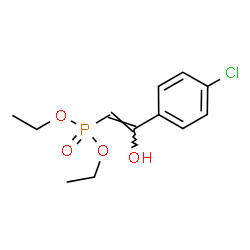 ChemSpider 2D Image | Diethyl [(Z)-2-(4-chlorophenyl)-2-hydroxyvinyl]phosphonate | C12H16ClO4P