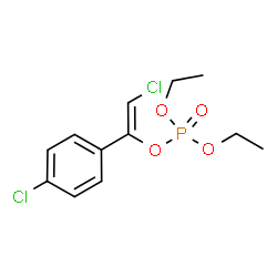 ChemSpider 2D Image | (Z)-2-Chloro-1-(4-chlorophenyl)vinyl diethyl phosphate | C12H15Cl2O4P