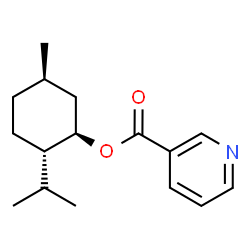ChemSpider 2D Image | (1R,2S,5R)-2-Isopropyl-5-methylcyclohexyl nicotinate | C16H23NO2