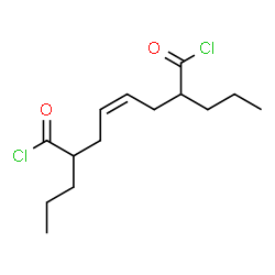 ChemSpider 2D Image | (4Z)-2,7-Dipropyl-4-octenedioyl dichloride | C14H22Cl2O2