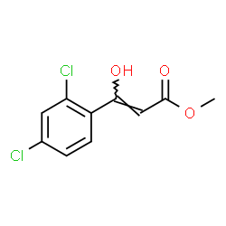 ChemSpider 2D Image | Methyl (2Z)-3-(2,4-dichlorophenyl)-3-hydroxyacrylate | C10H8Cl2O3