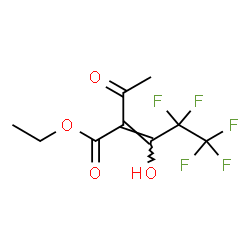 ChemSpider 2D Image | Ethyl (2Z)-2-acetyl-4,4,5,5,5-pentafluoro-3-hydroxy-2-pentenoate | C9H9F5O4