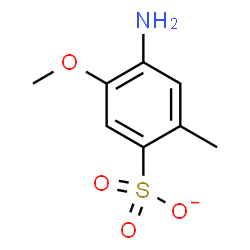ChemSpider 2D Image | 4-Amino-5-methoxy-2-methylbenzenesulfonate | C8H10NO4S