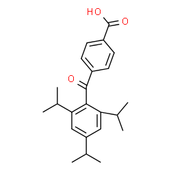 ChemSpider 2D Image | 4-(2,4,6-Triisopropylbenzoyl)benzoic acid | C23H28O3