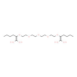 ChemSpider 2D Image | 2,16-Dibutyl-3,6,9,12,15-pentaoxaheptadeca-1,16-diene-1,1,17,17-tetrol | C20H38O9