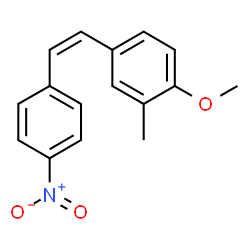 ChemSpider 2D Image | 1-Methoxy-2-methyl-4-[(Z)-2-(4-nitrophenyl)vinyl]benzene | C16H15NO3