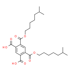 ChemSpider 2D Image | 4,6-Bis{[(6-methylheptyl)oxy]carbonyl}isophthalic acid | C26H38O8