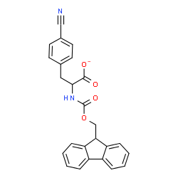 ChemSpider 2D Image | 3-(4-Cyanophenyl)-2-{[(9H-fluoren-9-ylmethoxy)carbonyl]amino}propanoate | C25H19N2O4