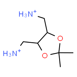 ChemSpider 2D Image | (2,2-Dimethyl-1,3-dioxolane-4,5-diyl)dimethanaminium | C7H18N2O2