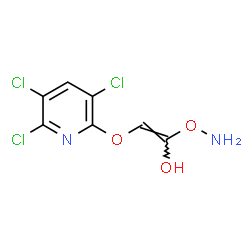 ChemSpider 2D Image | (E)-1-(Aminooxy)-2-[(3,5,6-trichloro-2-pyridinyl)oxy]ethenol | C7H5Cl3N2O3