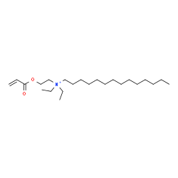 ChemSpider 2D Image | N-[2-(Acryloyloxy)ethyl]-N,N-diethyl-1-tetradecanaminium | C23H46NO2