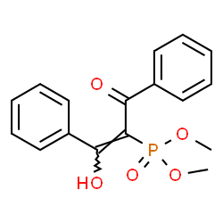 ChemSpider 2D Image | Dimethyl [(1Z)-1-hydroxy-3-oxo-1,3-diphenyl-1-propen-2-yl]phosphonate | C17H17O5P