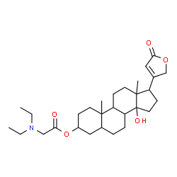 ChemSpider 2D Image | 3-[(N,N-Diethylglycyl)oxy]-14-hydroxycard-20(22)-enolide | C29H45NO5