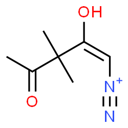ChemSpider 2D Image | (1E)-2-Hydroxy-3,3-dimethyl-4-oxo-1-pentene-1-diazonium | C7H11N2O2