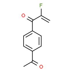 ChemSpider 2D Image | 1-(4-Acetylphenyl)-2-fluoro-2-propen-1-one | C11H9FO2