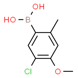 ChemSpider 2D Image | (5-Chloro-4-methoxy-2-methylphenyl)boronic acid | C8H10BClO3