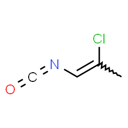 ChemSpider 2D Image | (1Z)-2-Chloro-1-isocyanato-1-propene | C4H4ClNO