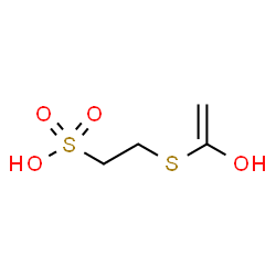 ChemSpider 2D Image | 2-[(1-Hydroxyvinyl)sulfanyl]ethanesulfonic acid | C4H8O4S2