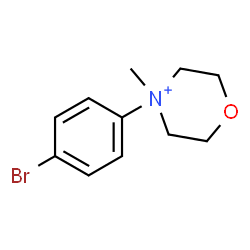 ChemSpider 2D Image | 4-(4-Bromophenyl)-4-methylmorpholin-4-ium | C11H15BrNO