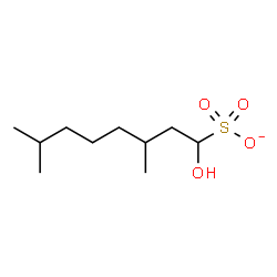 ChemSpider 2D Image | 1-Hydroxy-3,7-dimethyl-1-octanesulfonate | C10H21O4S