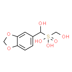 ChemSpider 2D Image | 1,3-Benzodioxol-5-yl[dihydroxy(hydroxymethyl)oxido-lambda~6~-sulfanyl]methanol | C9H12O7S