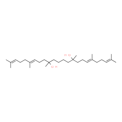 ChemSpider 2D Image | (6E,18E)-2,6,10,15,19,23-Hexamethyl-2,6,18,22-tetracosatetraene-10,15-diol | C30H54O2