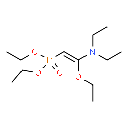 ChemSpider 2D Image | Diethyl [(Z)-2-(diethylamino)-2-ethoxyvinyl]phosphonate | C12H26NO4P